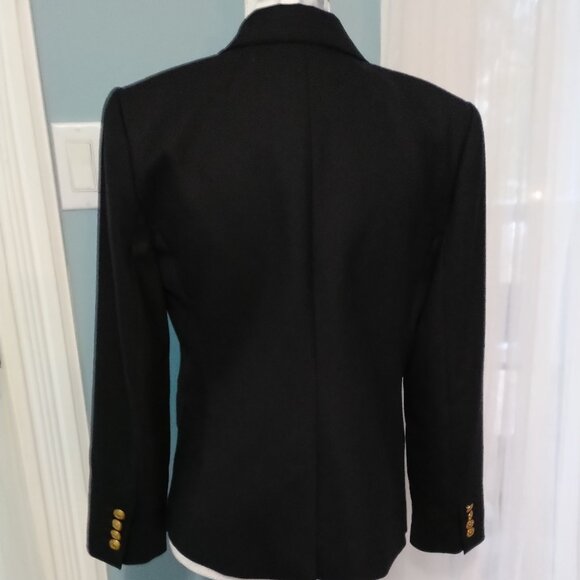 J Crew Black Wool Schoolboy Blazer - Picture 4 of 15